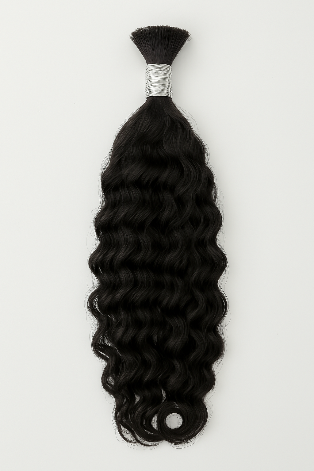 Virgin Natural Water Wave Braiding Human Hair Curls (18-26 Inch)
