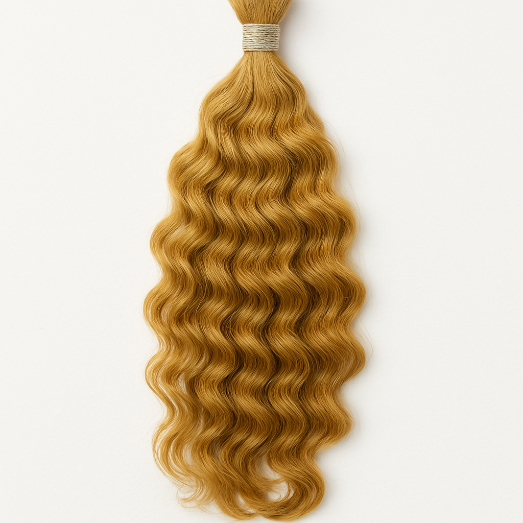 Virgin Natural Water Wave Braiding Human Hair Curls (18-26 Inch)