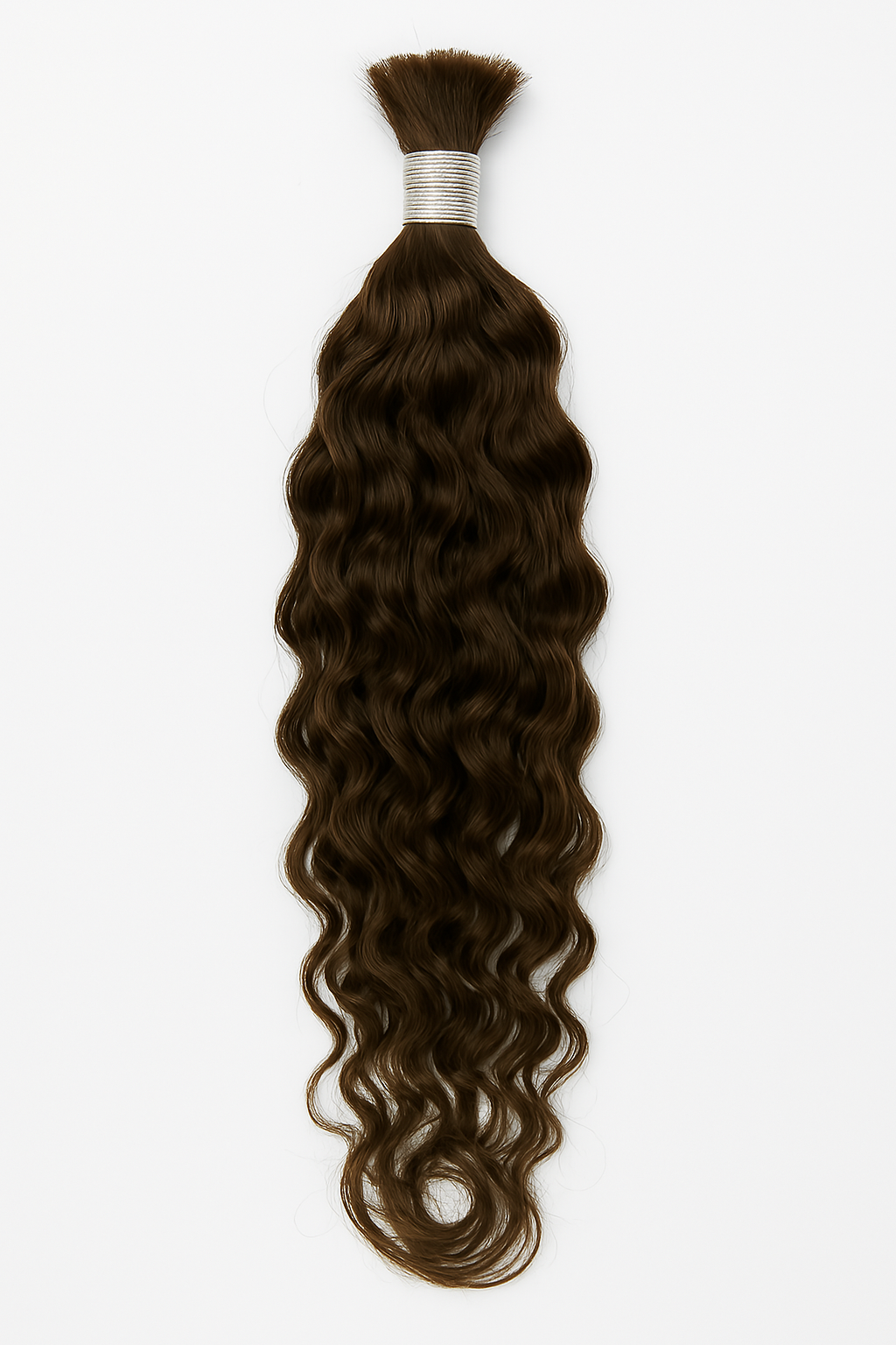 Virgin Natural Water Wave Braiding Human Hair Curls (18-26 Inch)