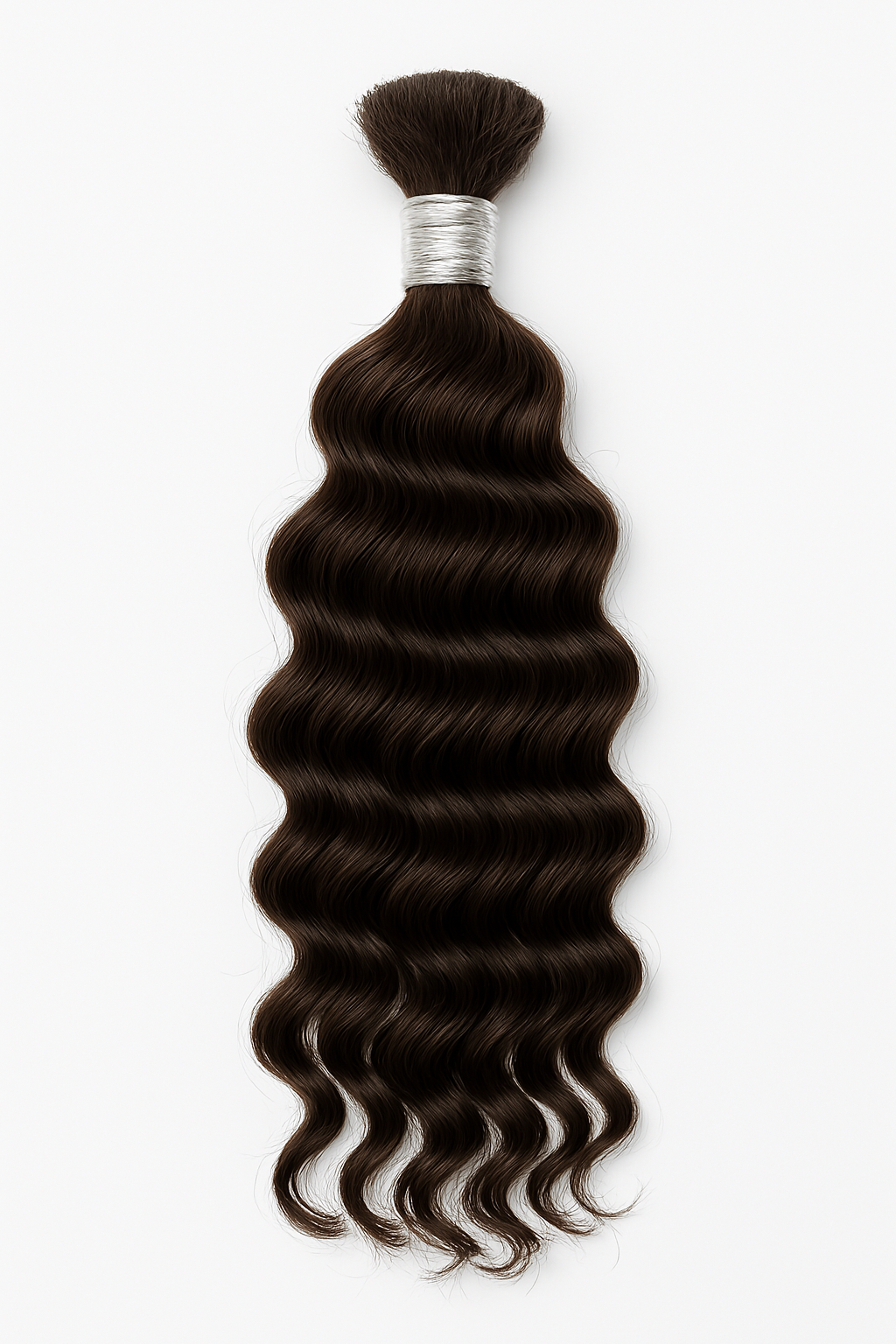 Virgin Natural LOOSE DEEP WAVE Braiding Human Hair Curls (18-26 Inch)