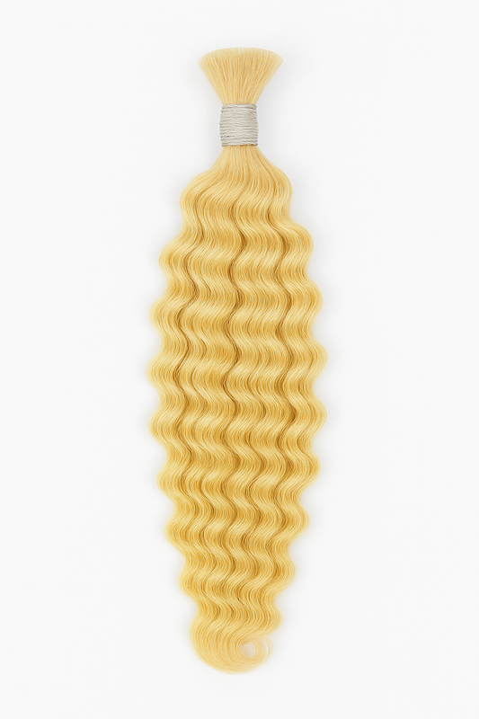 Virgin Natural DEEP WAVE Braiding Human Hair Curls (18-26 Inch)