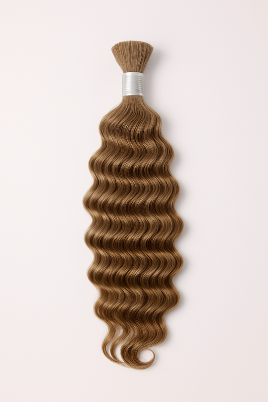 Virgin Natural LOOSE DEEP WAVE Braiding Human Hair Curls (18-26 Inch)