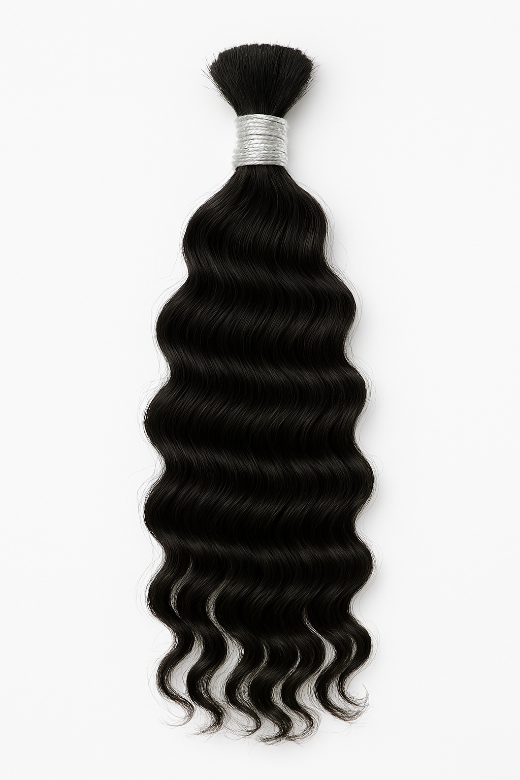 Virgin Natural LOOSE DEEP WAVE Braiding Human Hair Curls (18-26 Inch)